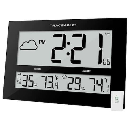 Digi-Sense Traceable Large-Digit Radio Atomic Clock 08683-05